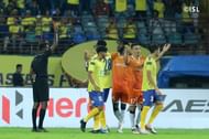 Ahmed Jahouh saw a straight red for a mistimed challenge on Bartholomew Ogbeche (Image Credits: ISL Media)